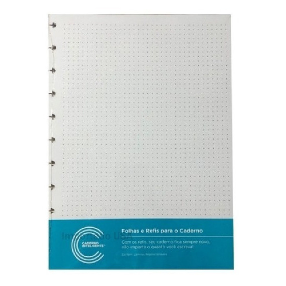 Refil Caderno Inteligente Pontilhado Grande 30fls 275x200 120g Caderno Inteligente 2761