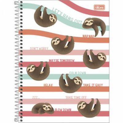 Caderno Espiral 1/4  Nap Nap Tilibra 80fls