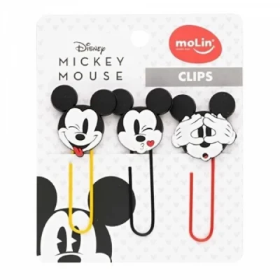 Clips Molin Mickey Mouse c/ 3