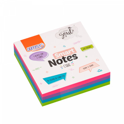 Bloco Adesivo Anotações Smart Notes Cube soul 76x76 200fls BA7601 -BRw