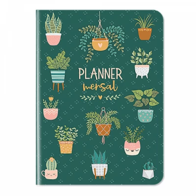 Planner Mensal My Garden - 56 Paginas 90g 22x16 PL22 - Cartões Gigantes