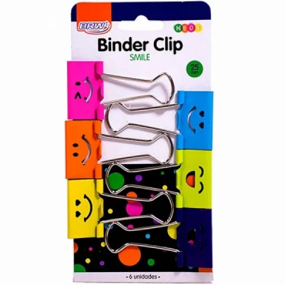 Binder Clip BRW Smile c/6 - BD2502