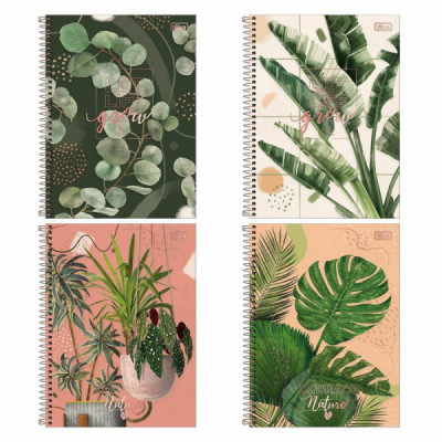 Caderno Espiral 1/4 Tilibra Naturalis 80fls