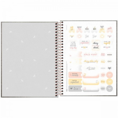 Caderno Colegial Espiral Cambridge Shine 1 materia 80 fls - Tilibra