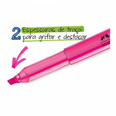 Caneta Marca Texto Faber Castell - Ponta Chanfrada- Cores Neon e Pastel