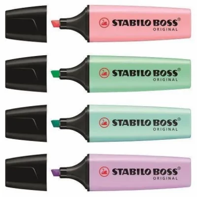 Caneta Marca Texto  Stabilo Boss- Tom Pastel c/ 6 - 70/4-2