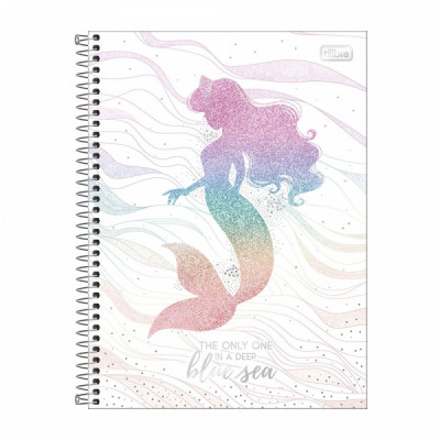 Caderno Espiral Tilibra Sereia 80fls