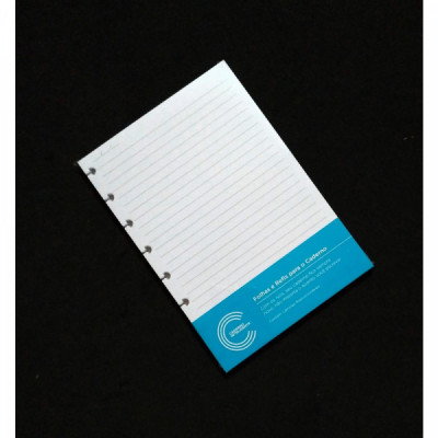 Refil Caderno Inteligente Branco Pautado  A5  - 50fls 200x140  90g CIRA2004 - Caderno Inteligente