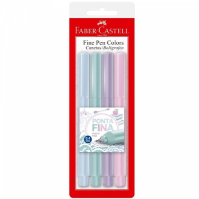 Caneta Fine Pen Colors Ponta Fina 0.4mm Faber Castell - FPB/TPZF