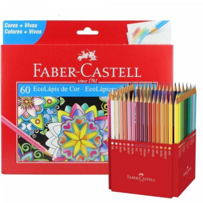 Lápis de Cor  60 cores 120160g - Faber Castell