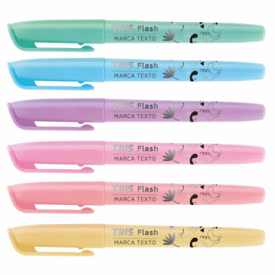 Marca Texto Tris Holic Flash Pastel c/ 6