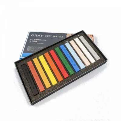 Giz Pastel Seco Graf Soft Pastels -  12 Cores Básicas - Cis