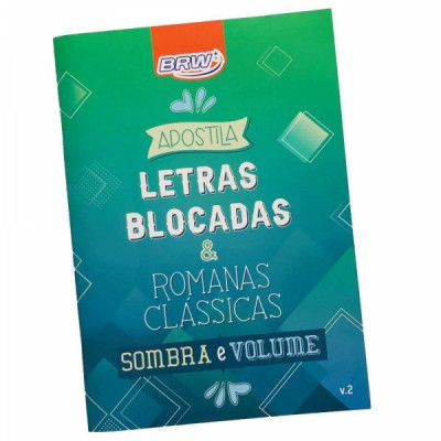 Apostila Lettering Letras Blocadas e Romanas Classicas - APL002 -  Brw