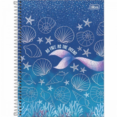 Caderno Universitário Wonder Sereia 10 Matérias 160fls - Tilibra