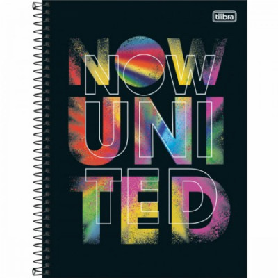 Caderno Universitário Now United - 10 Matérias 160fls - Tilibra