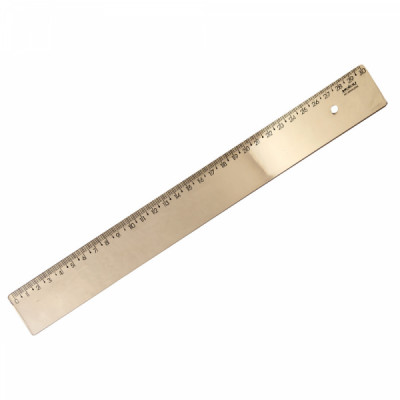 Regua Waleu Ouro - 30cm New Line  Dourado Metalizado