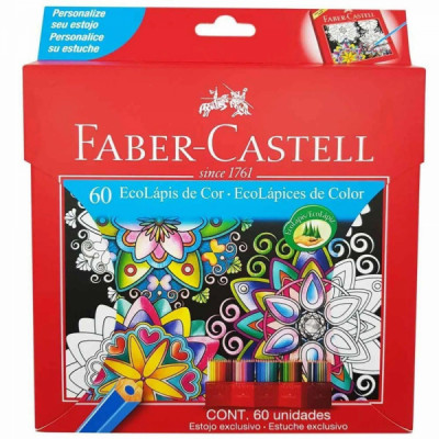 Lápis de Cor  60 cores 120160g - Faber Castell