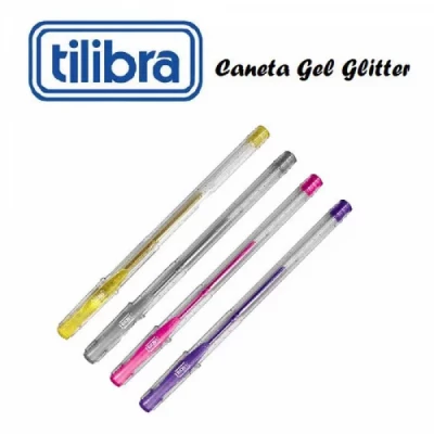 Caneta Gel Tilibra Glitter 1.0