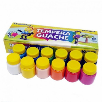 Tinta Guache Acrilex c/ 12 cores 15ml