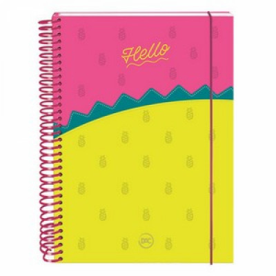 Caderno Colegial Hello - 10 Materias Ref.3407 160fls - Dac