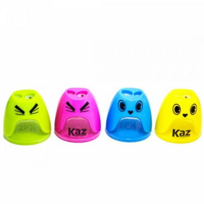 Apontador Coletor Kaz 2 Furos Carinhas - KZ8135