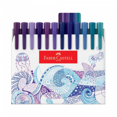 Caneta hidrografica Finepen 0,4mm 48 cores FPB/ES48ZF - Faber Castell