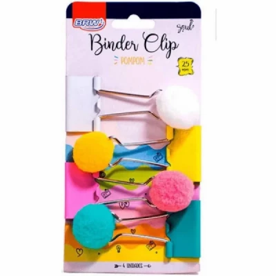 Binder Clip  BRW Pompom C/4-BD2511