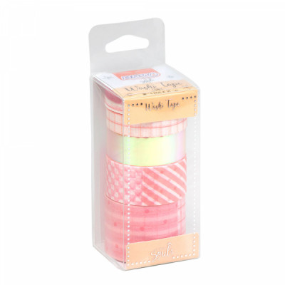 Fita Washi Tape Cany 6 Fitas   - WT0804 - Brw