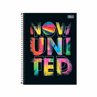 Caderno Espiral Tilibra Now United 80fls 1/4