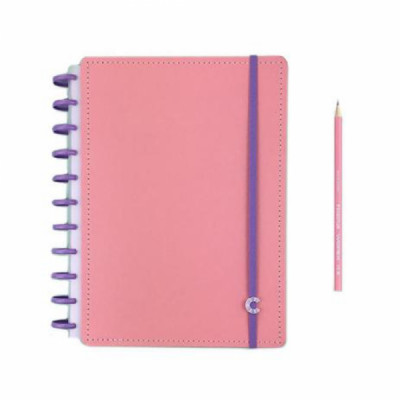 Caderno Inteligente Edição Especial Rose Grande - Folhas 90g - 280x215 CIGDP4004  - Caderno Iteligente