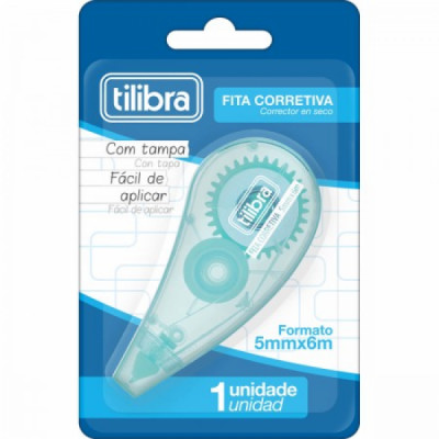 Corretivo Fita Tilibra - Aqua Verde - 5mmx6m