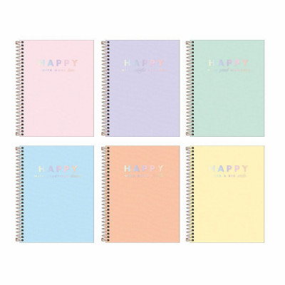 Caderno Espiral 1/4 Happy Tilibra 80fls