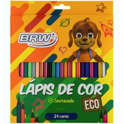 Lapis de Cor Sextavado Eco 24 Cores - Brw