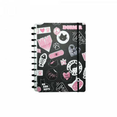 Caderno Inteligente By Uat? Miau Lover - A5 220x115 CIA52098 - Caderno Inteligente