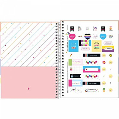 Caderno Tilibra Colegial Happy Colors 10 mat - 160fls