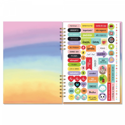 Planner Compacto Mensal Tie Dye - 6719 - Fina Ideia