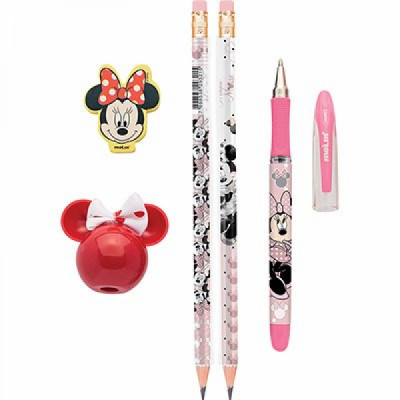 Kit Escolar Minnie c/5 itens sortido 22330 Molin