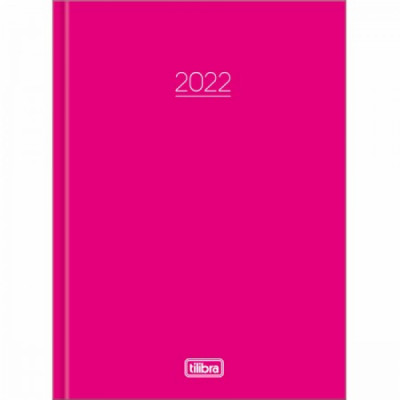 Agenda Costurada Pepper Rosa - 160fls 123x166 - Tilibra