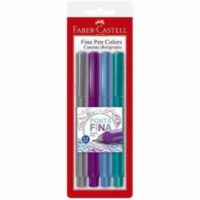 Caneta Fine Pen Colors Ponta Fina 0.4mm Faber Castell - FPB/ES3ZF