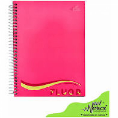 Caderno Espiral Colegial Fluor - 1 materia 80fls 90g - Merci