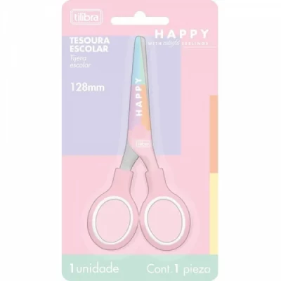 Tesoura Tilibra Happy Colorful 128mm