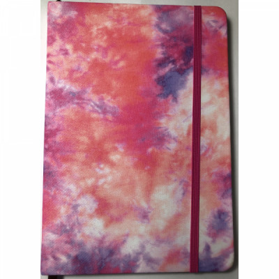 Caderno Fitto Tie Dye Pautado - 80 fls Pautado com Elastico