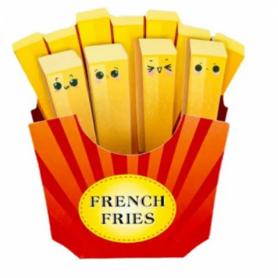 Bloco Marca Página Batata Frita - French Fries