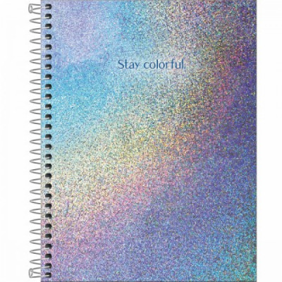 Caderno Colegial Glow - 01 Materia 80 fls - Tlibra