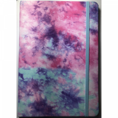 Caderno Fitto Tie Dye Pautado - 80 fls Pautado com Elastico