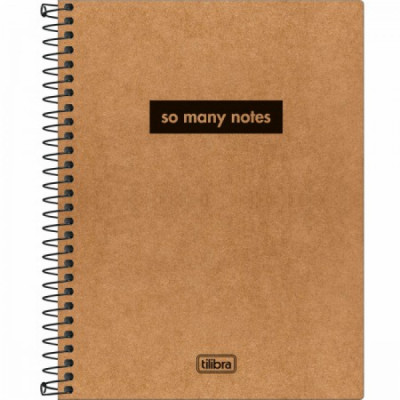 Caderno Colegial Capa Dura Kraftwork 1materia 80fls - Tilibra