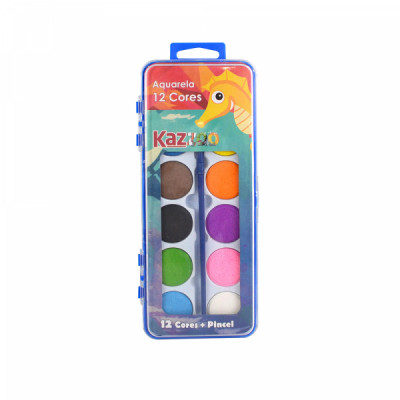 Aquarela 12 Cores KZ922986 - Kaz