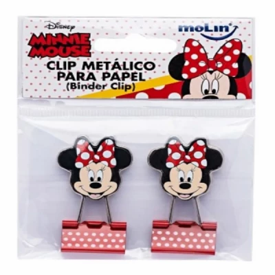 Clip Metálico Binder Molin Minnie c/2