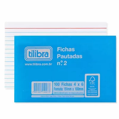 Ficha Pautada Tilibra 4x6 100fls