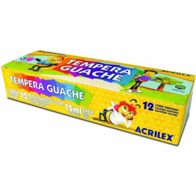 Tinta Guache Acrilex c/ 12 cores 15ml